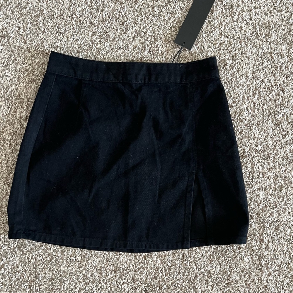 Princess Polly Black A-Line Mini Skirt for Work